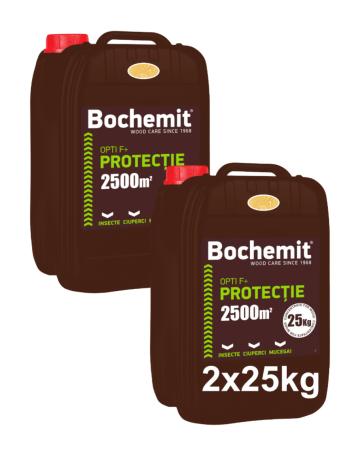 Solutie protectie preventiva lemn Bochemit Opti F+ 2x25 kg