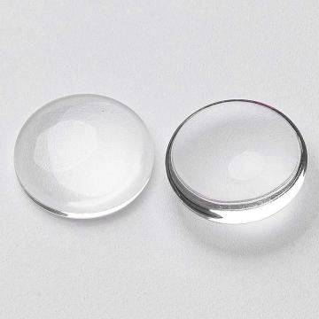 Margele Cabochon sticla transparenta rotund 20mm de la Gemsale Srl