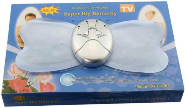 Aparat de masaj Super Big Butterfly cu electrostimulare