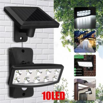 Lampa solara cu 10 leduri si senzor de miscare de la Plasma Trade Srl (happymax.ro)