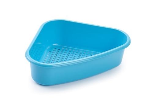 Organizator pentru colt de bureti si lavete bleu