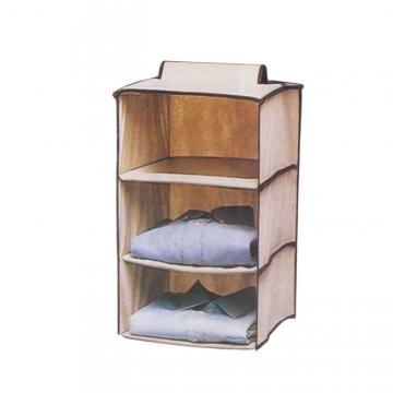 Organizator suspendat textile pentru dulap, 3 niveluri 60 cm