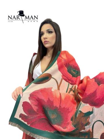 Sal elegant din casmir si lana Colectie Maci SLC98