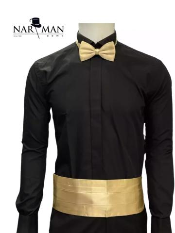Set brau + papion auriu - BPA09 de la Narman - Tuxedo