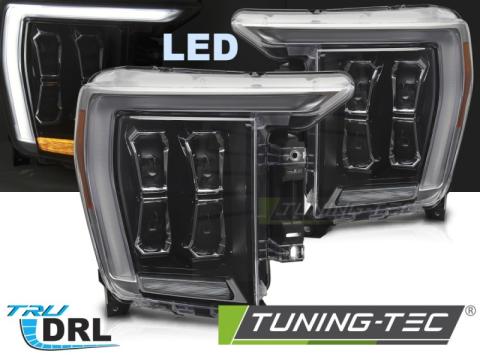 Faruri LED Headlights negru DRL Ford F150 MK14 20-23 de la Kit Xenon Tuning Srl