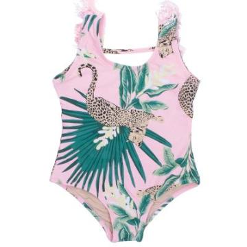 Costum de baie intreg, fetite, Tropical Shade Critters de la Stiki Concept Srl