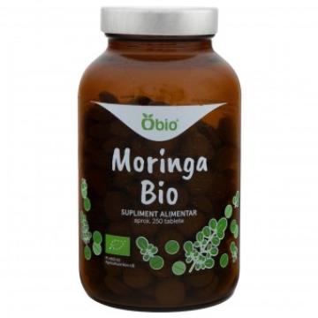 Supliment alimentar Moringa, bio, 250 tablete (125g), Obio