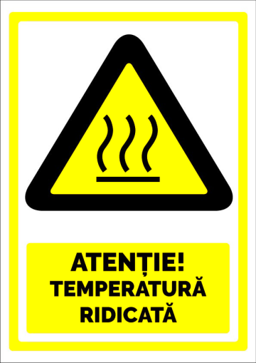 Indicator atentie temperatura ridicata