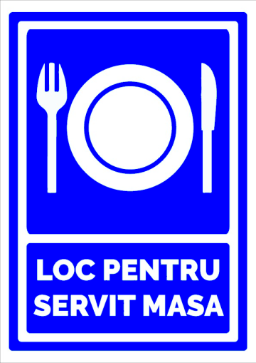 Indicator pentru loc de servit masa