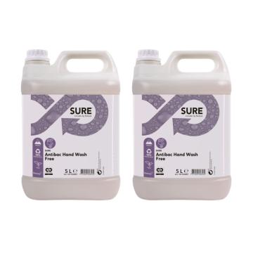 Sapun antibacterian Sure Antibac Hand Wash Free 2x5L