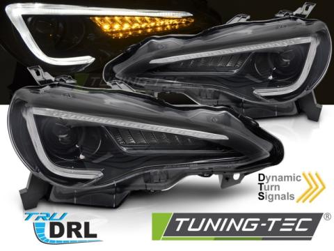 Faruri Toyota GT86 12-21 negru Tube LED