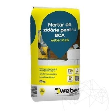 Mortar de zidarie pentru BCA - Weber PL25 de la Piatraonline Romania