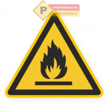 Semne pentru materiale inflamabile de la Prevenirea Pentru Siguranta Ta G.I. Srl