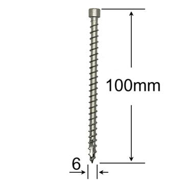 Surub lemn cap cilindric 6x100mm - 100buc/cutie de la Marisim Total Instal Srl