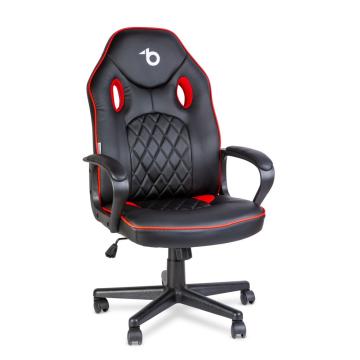 Scaun gamer cu cotiera - negru / rosu - 71 x 53 cm