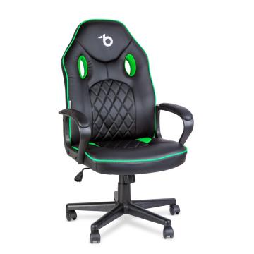 Scaun gamer cu cotiera - negru / verde - 71 x 53 cm