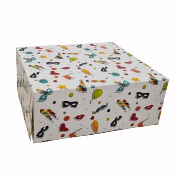 Cutie mini prajituri, design party, 24.5x34.5x6.5 cm (25buc) de la Practic Online Packaging Srl