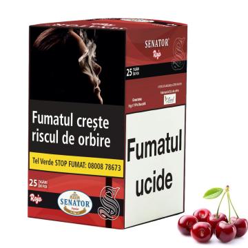 Tigari de foi - Senator Popular Rojo (Cherry) 225g (25) de la DVD Master Srl