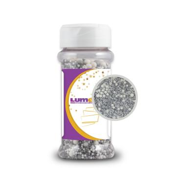 Bomboane decor White-Silver Sprinkle Mix, 80g