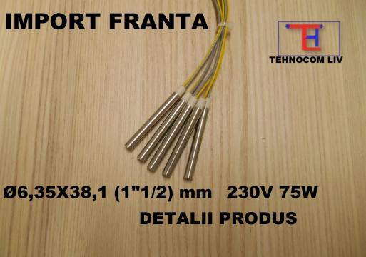 Rezistenta cartus, L 38.1 (1"1/2) mm, P 75 W de la Tehnocom Liv Rezistente Electrice, Etansari Mecanice