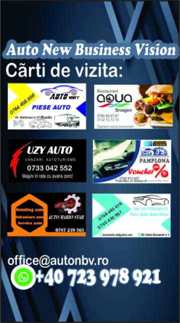 Carti de vizita de la Sc Auto New Business Vision Srl