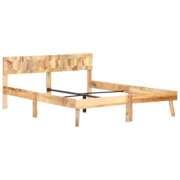 Cadru de pat, 140 x 200 cm, lemn masiv de mango de la VidaXL