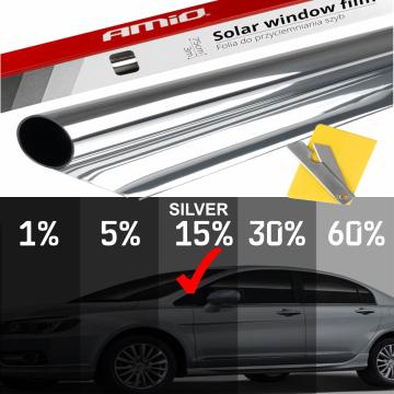 Folie - oglinda pentru geamuri Silver 0.5x3m (15%) de la Auto Care Store Srl