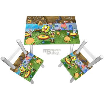 Masuta copii cu 2 scaune Sponge Bob de la Marco Mobili Srl