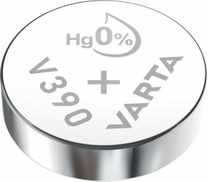 Baterie pentru ceas, 1.55V, 85mAh, oxid de argint, V390 SR