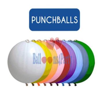 Set 10 baloane latex Punch Ball asortate 45cm de la Calculator Fix Dsc Srl