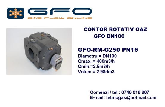Contor rotativ de gaz GFO DN 100