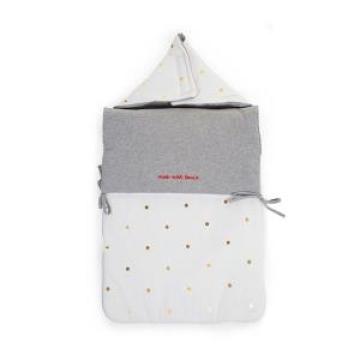Portbebe Angel Muff, 80X40cm, Jersey Gold Dots Childhome