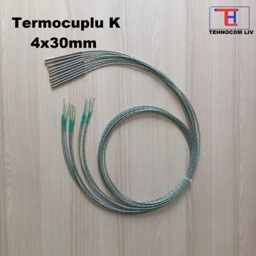 Termocuple K ( Cr-Al) D4XL30mm de la Tehnocom Liv Rezistente Electrice, Etansari Mecanice