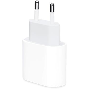 Aaptor Apple 20W, USB-C, Power Adapter, White