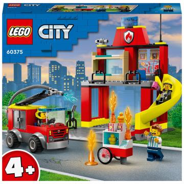 Joc Lego City Remiza si masina de pompier, LEGO60375 de la Etoc Online