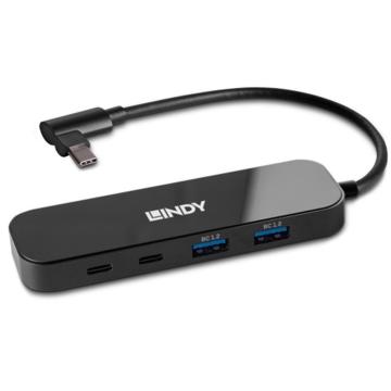 Hub USB Lindy 43334, 4 porturi, USB 3.2, 100W, LY-43334 de la Etoc Online