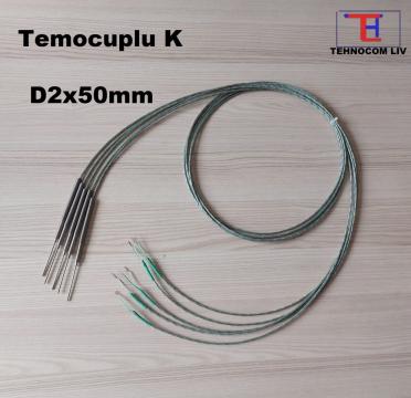 Termocuple formabile K pentru vibratii 2X50mm de la Tehnocom Liv Rezistente Electrice, Etansari Mecanice