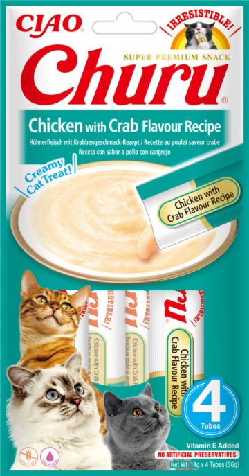 Hrana Churu pentru Pisici reteta de pui cu aroma de crab de la Club4Paws Srl