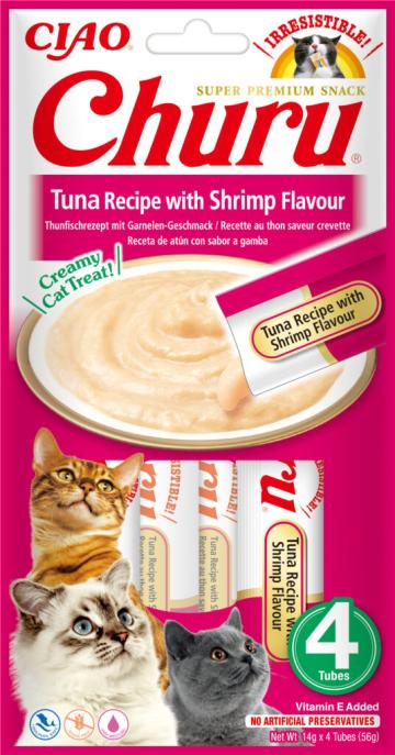 Hrana Churu pentru pisici reteta de ton cu aroma de creveti de la Club4Paws Srl