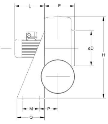 Ventilator centrifugal mediu coroziv MBP 35 T6 1/4