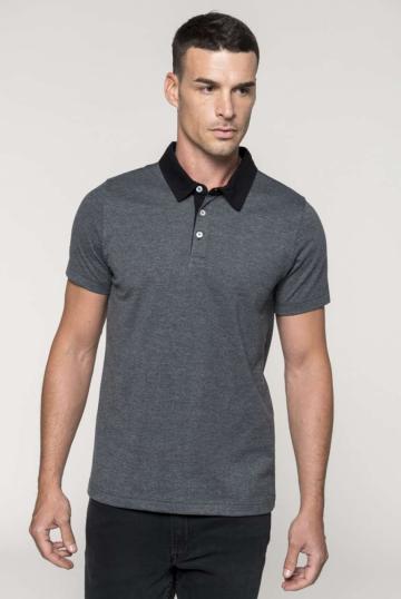 Tricou Men's two-tone jersey polo shirt