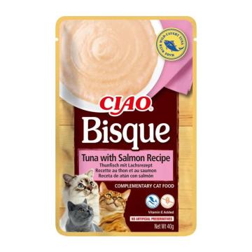 Plic hrana caini Bisque Reteta de Ton & Somon 40g - Churu