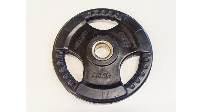 Disc de greutate, 31 mm, cauciucat, 2,5 kg S-Sport
