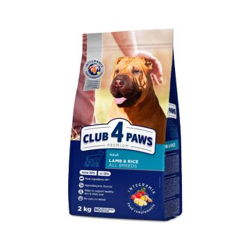 Hrana caini Club 4 Paws dog adult medium lamb & rice 2kg