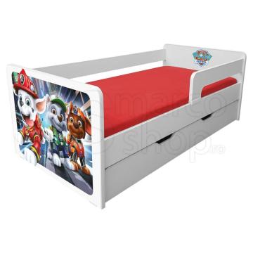 Pat copii Paw Patrol Marshall cu sertar