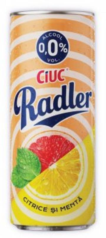 Bere Ciuc Radler citrice si menta, Alc. 0.0%, 0.5l de la Supermarket Pentru Tine Srl