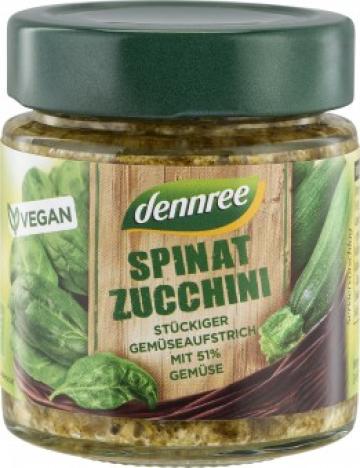 Pasta de legume cu spanac si zucchini bio 120g Dennree