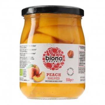 Piersici in sirop de orez eco 550g Biona de la Supermarket Pentru Tine Srl