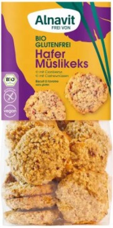 Biscuiti cu ovaz - musli fara gluten, bio, 125g Alnavit de la Supermarket Pentru Tine Srl