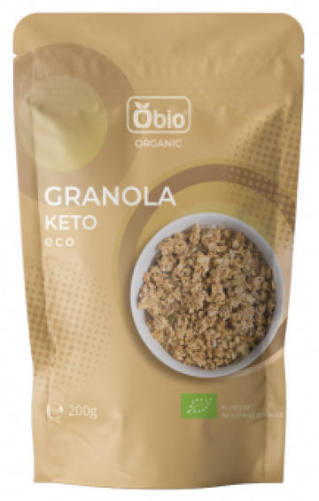 Granola keto bio 200g Obio de la Supermarket Pentru Tine Srl